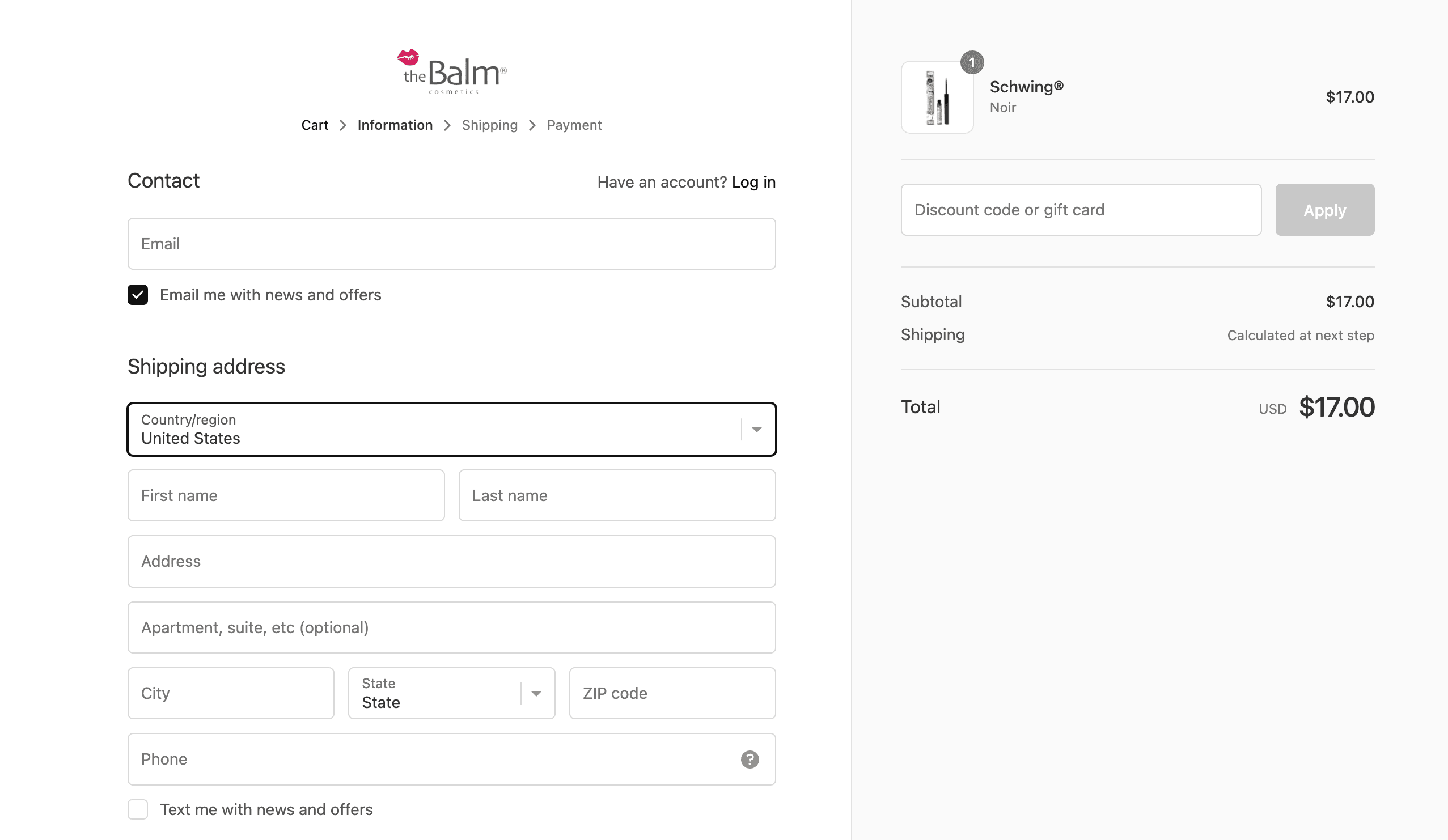 How to apply The Balm coupon code
